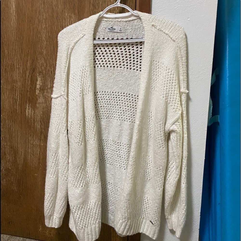 White Cardigan Hollister